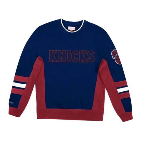 Mitchell & Ness Hardwood Classics New York Knicks Pull Over Sweater Men Size L Cover