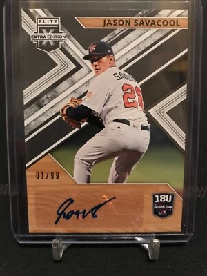 2019 Elite Extra Edition USA 18u NT Jason Savacool Auto! 1/99! 1/1  Rare - Image 1 of 2