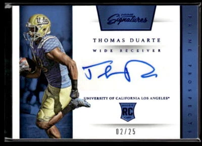 L428 - 2016 Panini Prime Signatures Thomas Duarte #256 Prime Signature Blue /25 - Image 1 of 2