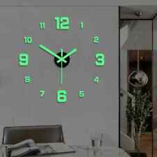Simple Modern Design DIY Clock Luminous Decorative Frameless Wall Clock