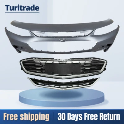 For 2016-2018 Chevy Malibu Front Bumper Cover & Front Upper And Lower Grille Foto 1 de 4