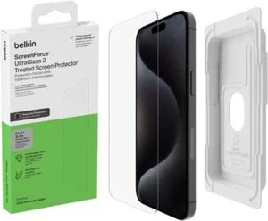 Belkin ScreenForce UltraGlass 2 Anti-Microbial Screen Protection for Apple iPhon - Picture 1 of 10