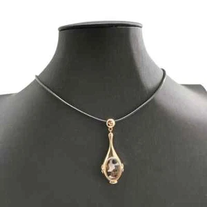 Meteorite pendant, Brenham Pallasite Meteorite pendant Necklace 925 silver-TB346 - Picture 1 of 4