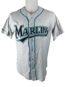 Florida Marlins Herren XL Majestic Trikot Made In USA 6450 Miami Grau mit Paspel - Bild 1 von 10