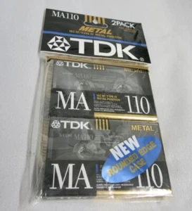 TDK MA-110 Neu IEC IV/Typ IV Metall Leerkassette Band werkseitig versiegelt 2er-Pack - Bild 1 von 6