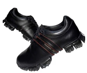 New Adidas Tour 360 LTD Golf Shoes 2007 Black/Red Leather Mens Size 7 Rare - Picture 1 of 7