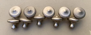 10 Vintage Round Cast Industrial / Steampunk Cabinet Pulls mushroom shaped heavy - Picture 1 of 6