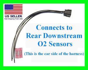 Rear O2 Oxygen Sensor Downstream Connector Plug Pigtail Harness Wiring Repair