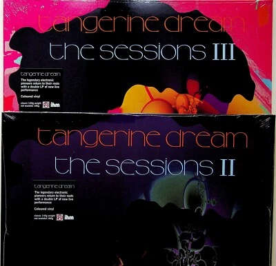 TANGERINE DREAM- The Sessions Live Vol.2 & 3 Coloured Vinyl 4-LP Set (NEW) - Image 1 of 4