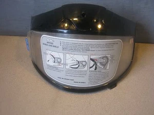 HJC ANTI-FOG DOUBLE LENS FACE SHIELD HELMET LID CLEAR LARGE NOS ANTIFOG - Picture 1 of 9