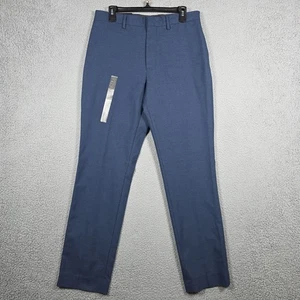 Banana Republic Aiden Dress Pants Mens Size 32x32 Navy Cotton Blend Slim Fit NWT - Picture 1 of 9