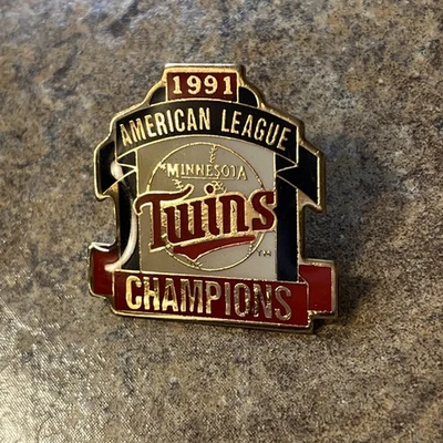 Minnesota Twins 1991 American League Champions Collectors Pin MLB PETER DAVID - Image 1 of 4