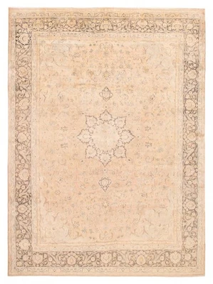 复古东方手工编织地毯 9'9 x 13'5 英寸传统羊毛小地毯 — 第 1/4 张图片