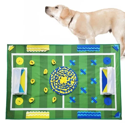  Football Field Pet Dog Snuffle Mat Pet Puzzle Toy Sniffing Training Pad - Image 1 of 4