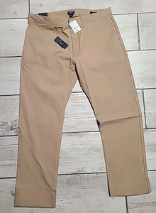 Nuevo con etiquetas Pantalón tecnológico J.Crew Factory para hombre talla 32x30 ajustado de cinco bolsillos bronceado flexible AA712 - Imagen 1 de 6