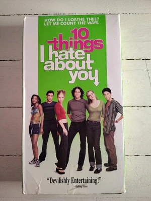 10 Things I Hate About You VHS 1999 -, Julia Stiles, Heath Ledger - Image 1 of 4