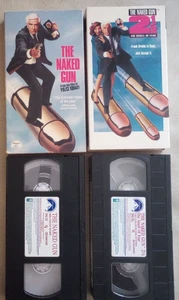 The Naked Gun 1 & 2 1/2 VHS Video Lot Paramount Comedy Spoof Leslie Nielsen - Picture 1 of 11