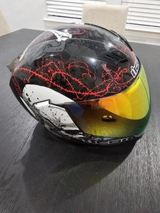 Icon Airflite Skull 18 With Sena 20s -evo-11 Bluetooth Speaker. Helmet size (M) - Picture 1 of 12
