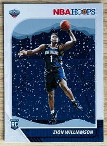 2019-20 PANINI NBA HOOPS ZION WILLIAMSON ROOKIE WINTER SNOW PARALLEL RC #258 NM+ - Foto 1 di 4