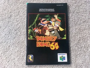 Nintendo 64 N64 DONKEY KONG 64 solo instrucciones.Excelente estado  - Imagen 1 de 4