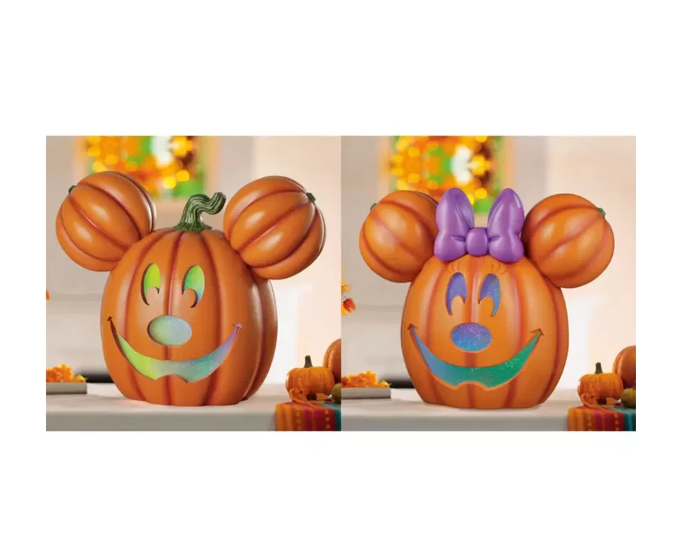 20 Inch (50.8cm) Disney Mickey/Minnie Light-Up Halloween Pumpkin with Music - Image 1 of 1