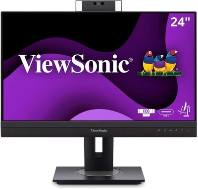 ViewSonic VG2457V-S 24" 1080p Conferencing Monitor, Black-Certified Refurbished - Image 1 of 4