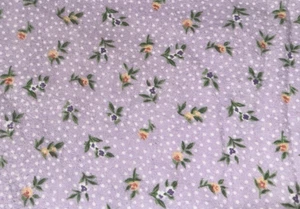 Lavender Purple Ditzy Floral Cotton Flannel Fabric BT Half Y  #4 - Picture 1 of 2