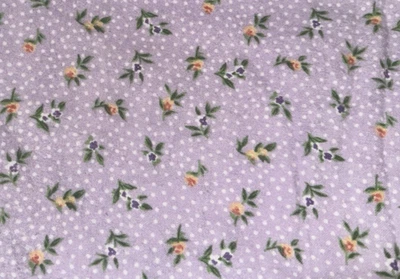 Lavender Purple Ditzy Floral Cotton Flannel Fabric BT Half Y  #4 - Image 1 of 2