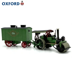 1:76 Diecast Steam Roller & Trailer Truck Vintage Alloy Model for Collection - Picture 1 of 8