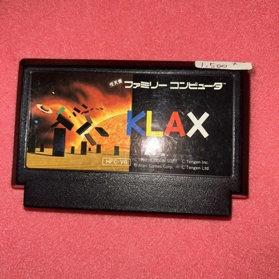 Klax Famicom Software Hfc-V6 No Box - Image 1 of 3