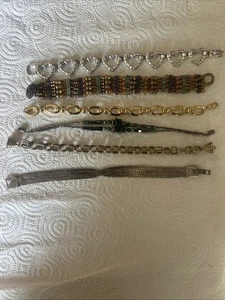 Konvolut sechs Vintage Armbänder Mix  - Bild 1 von 4