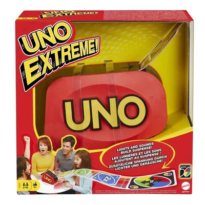 UNO Extreme Card Game Random Launcher Lights Sounds 112 Cards Family Fun Ages 7+ - Image 1 of 4