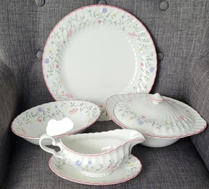 JOHNSON BROS SUMMER CHINTZ DINNER SERVING SET Tureen Platter Gravy Veg Dish - Picture 1 of 3