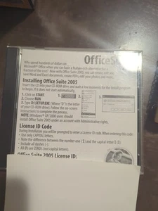 Microsoft Works Suite 2005 Software CD with Key - Picture 1 of 1