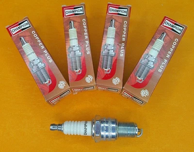 FORD ANGLIA 105E 123E (1959-67) CHAMPION COPPER PLUS SPARK PLUGS SET of 4 - Image 1 of 3