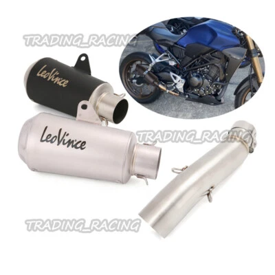 Silenciador de tubo de escape Connect 51 mm para Honda CB300R CB300F CBR300R 2023 2022 2021 Foto 1 de 4