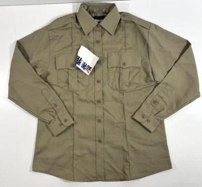 NUEVA CAMISA AZUL MUJER 8900W MANGA LARGA RAYÓN PLATA TOSTADO 40 REG Foto 1 de 3