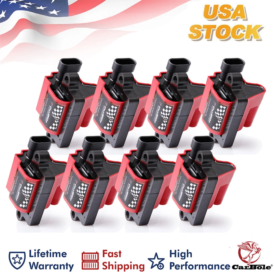 Paquete de 8 bobinas de encendido para Chevy para Hummer H2 para GMC para Cadillac UF271 D581 Foto 1 de 4