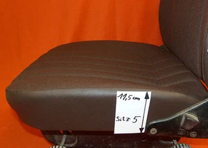 1 Sitzbezug Stoff braun, UNIMOG U1000- U2450 hinten abgespannt, Nr5, MB NG, SK - Bild 1 von 3
