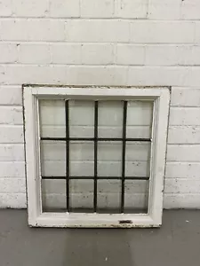 Reclaimed Old Leaded Light Panel Wooden Window 528 x 550mm - Picture 1 of 6