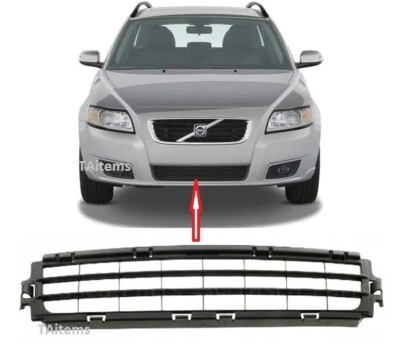 PARAGOLPES DELANTERO REJILLA CENTRAL INFERIOR SE ADAPTA A VOLVO V50 / S50 2007-2012 Foto 1 de 4
