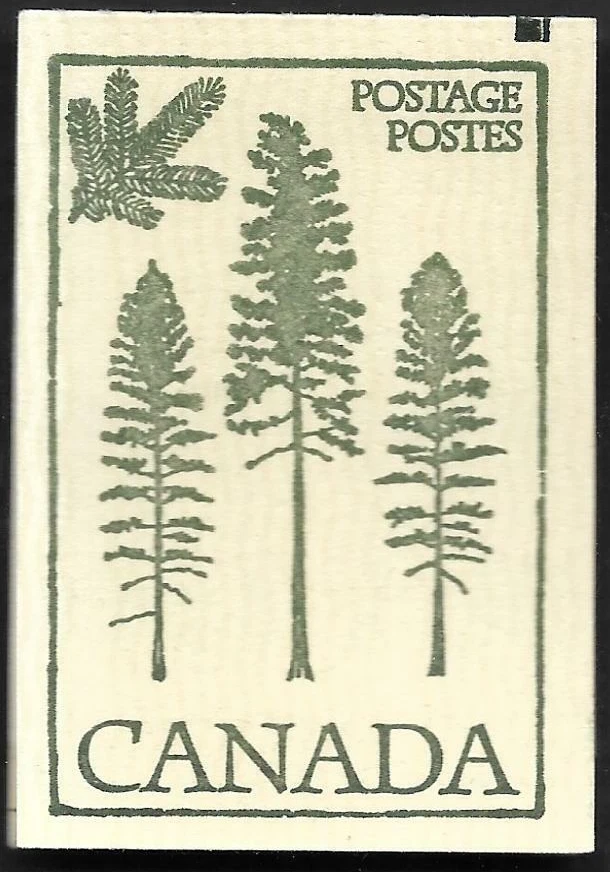 pk03690:Stamps-Canada #BK78 Floral & Queen Booklet-Douglas Fir Cover-Count Mark - Image 1 of 1
