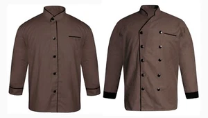 Mens Chef Coat Cooker Jackets Uniform Short Sleeve Kitchen Work Restaurant Shirt - Picture 1 of 49