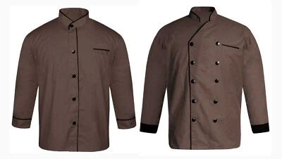 Mens Chef Coat Cooker Jackets Uniform Short Sleeve Kitchen Work Restaurant Shirt - Image 1 of 3