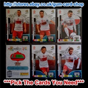 PANINI - EURO 2012 ADRENALYN XL (UK) TEAMS P TO Z  *PLEASE CHOOSE CARDS*