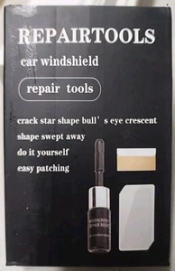 Lot 2x Car Windshield Glass Crack Repair Fluid Resin Tool Repair - Picture 1 of 4