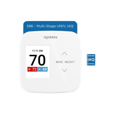Aprilaire S86NMUPR Multi-Stage Programmable Thermostat with IAQ Relay - Image 1 of 4