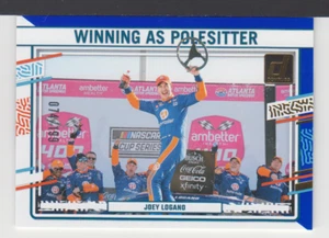 JOEY LOGANO : 2024 - DONRUSS WINNING AS POLESITTER /199 BLUE - No. # 186 - Picture 1 of 2