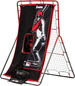 Switch Hitter Baseball Pitching Target + Rebounder Net - Picture 1 of 9
