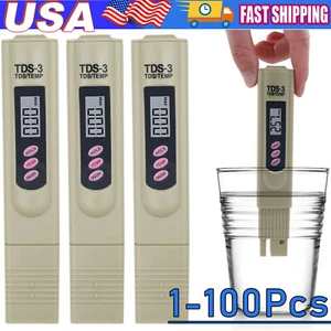 Handheld Water Quality Hardness Purity Digital LCD Meter 0-9990 PPM TDS TDS-3 - Picture 1 of 18